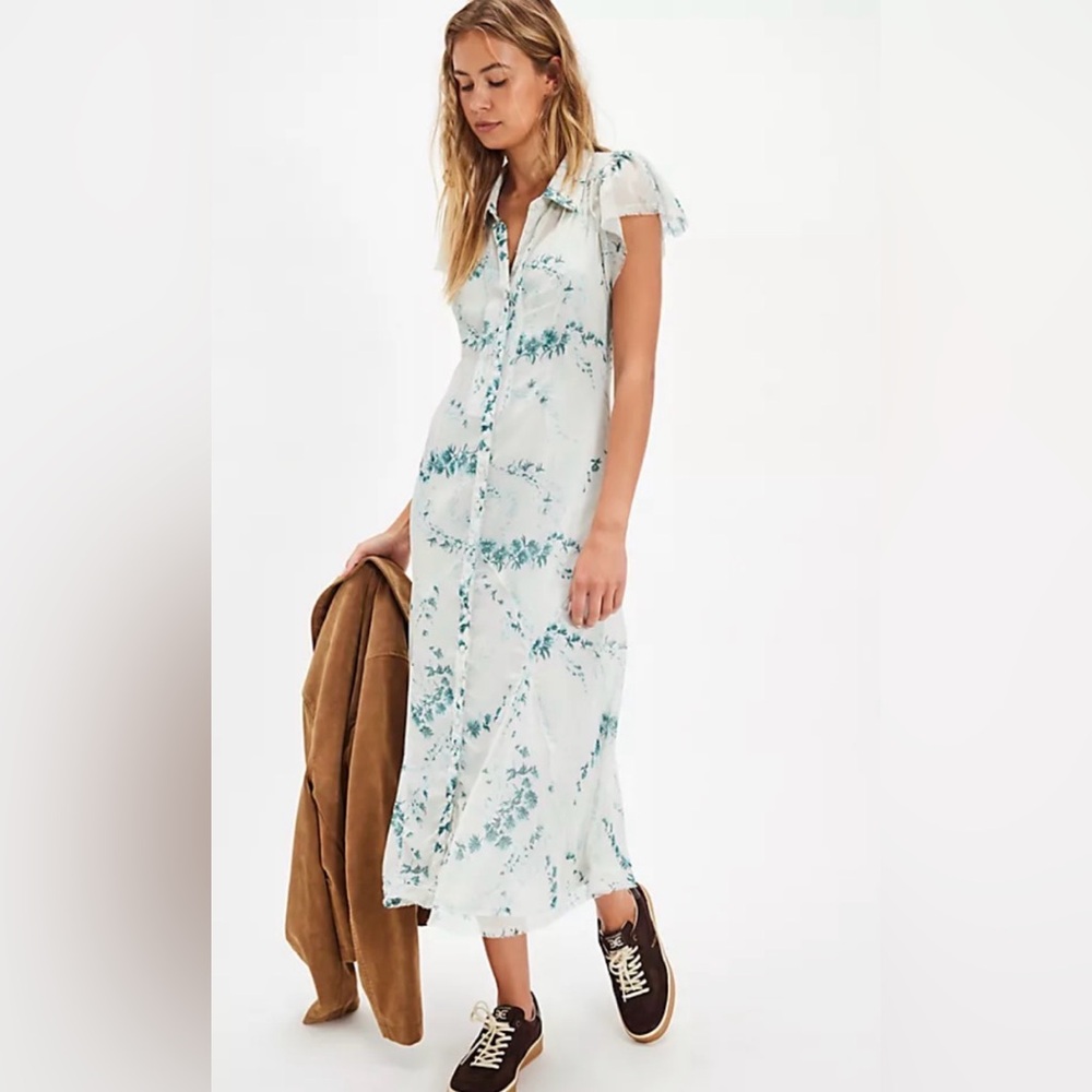 Free People, large, Cannaday floral maxi dress